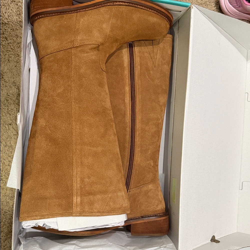 DIBA true Tan Suede Knee-High Boots